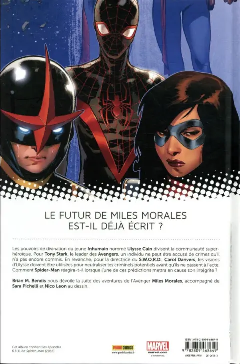 Verso de l'album Spider-Man Tome 2 Cas de conscience