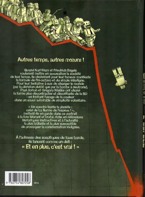 Verso de l'album La Survie de l'espèce