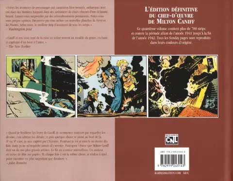 Verso de l'album Terry et les pirates (BDArtist(e)) Volume 4 1941 à 1942