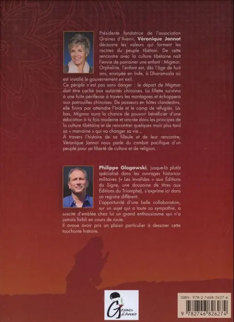 Verso de l'album Tibet L'Espoir dans l'exil