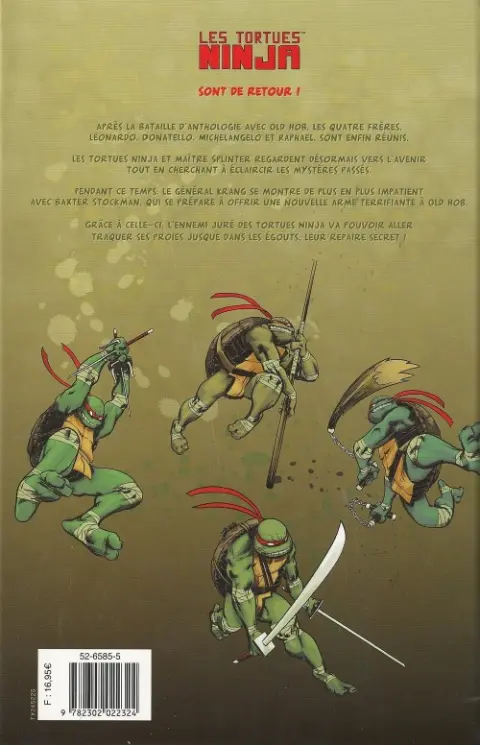 Verso de l'album Les Tortues Ninja Tome 2 Ennemis un jour...