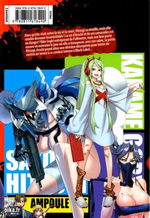 Verso de l'album Triage X 8
