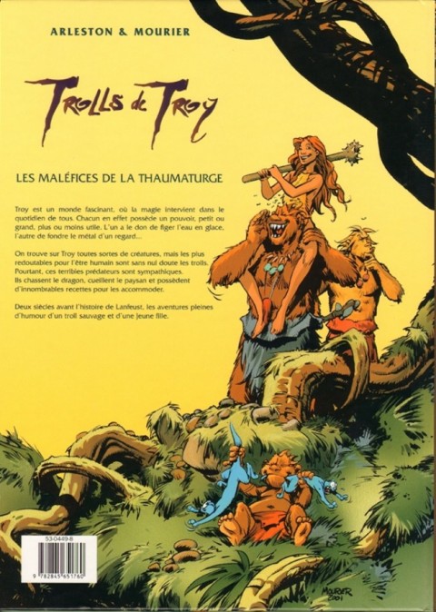 Verso de l'album Trolls de Troy Tome 5 Les maléfices de la Thaumaturge