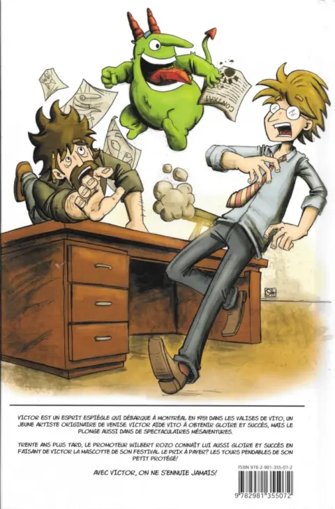 Verso de l'album Victor Une BD Juste pour rire