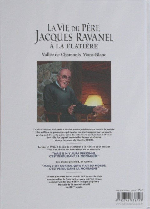 Verso de l'album La Vie du Père Jacques Ravanel à La Flatière