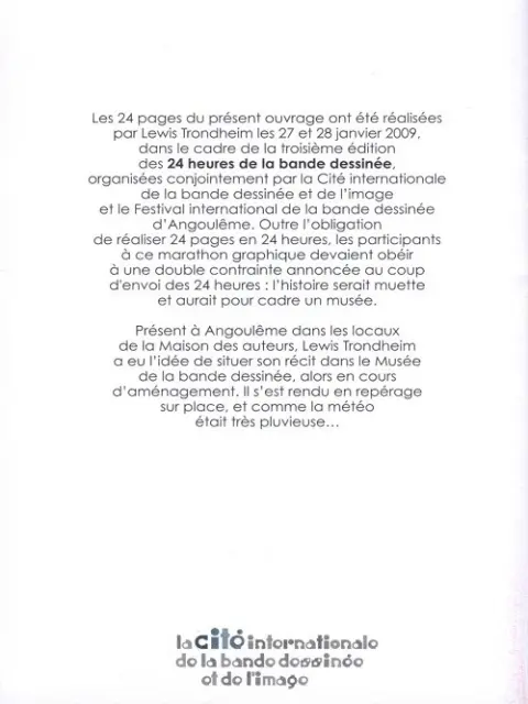 Verso de l'album Visite Express
