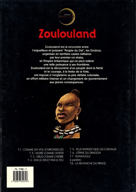 Verso de l'album Zoulouland Tome 7 Shakazulu