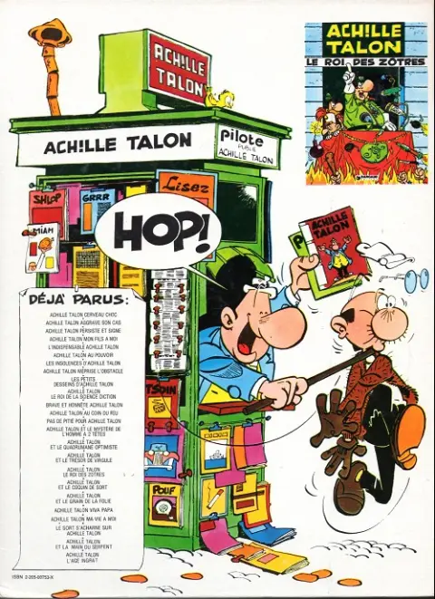 Verso de l'album Achille Talon Tome 9 Les petits desseins d'Achille Talon