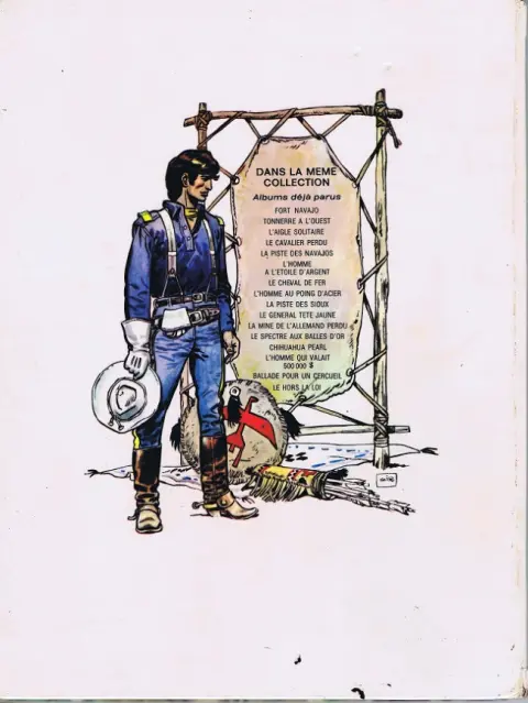 Verso de l'album Blueberry Tome 9 La piste des Sioux