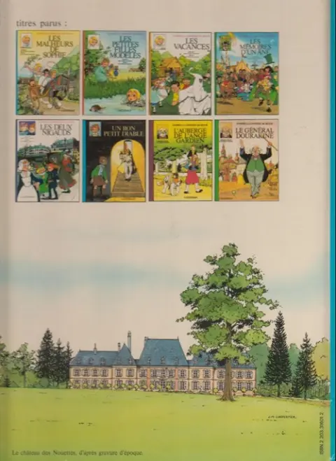 Verso de l'album Comtesse de Ségur Tome 1 Les malheurs de Sophie