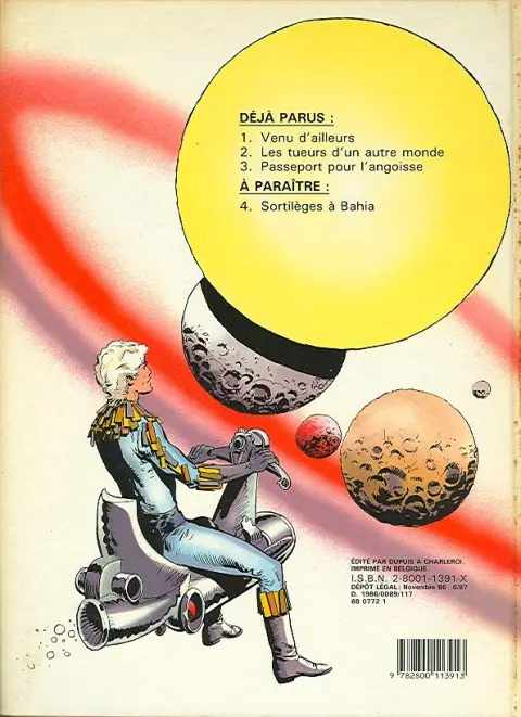 Verso de l'album Cristal Tome 2 Les tueurs d'un autre monde