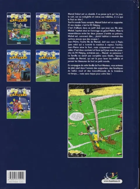 Verso de l'album Les Foot-maniacs Tome 1