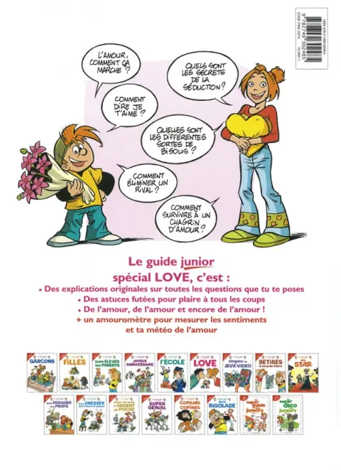 Verso de l'album Les guides junior Tome 6 Le guide junior spécial Love