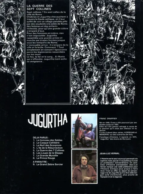 Verso de l'album Jugurtha Tome 5 La guerre des 7 collines
