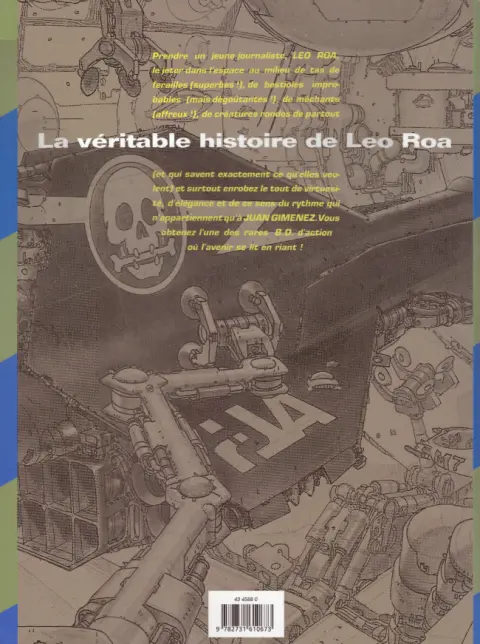 Verso de l'album Léo Roa Tome 1 La véritable histoire de Léo Roa