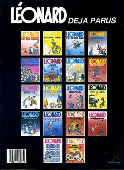 Verso de l'album Léonard Tome 6 Génie en balade