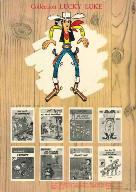 Verso de l'album Lucky Luke Tome 3 Arizona