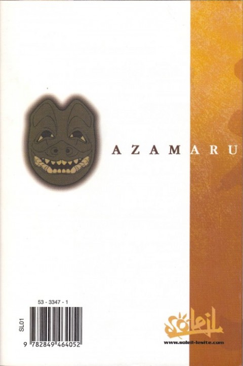 Verso de l'album Azamaru 3
