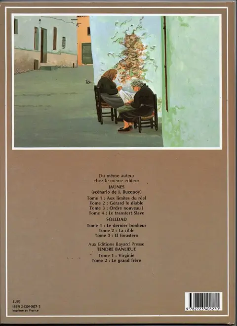 Verso de l'album Soledad Tome 3 El forastero