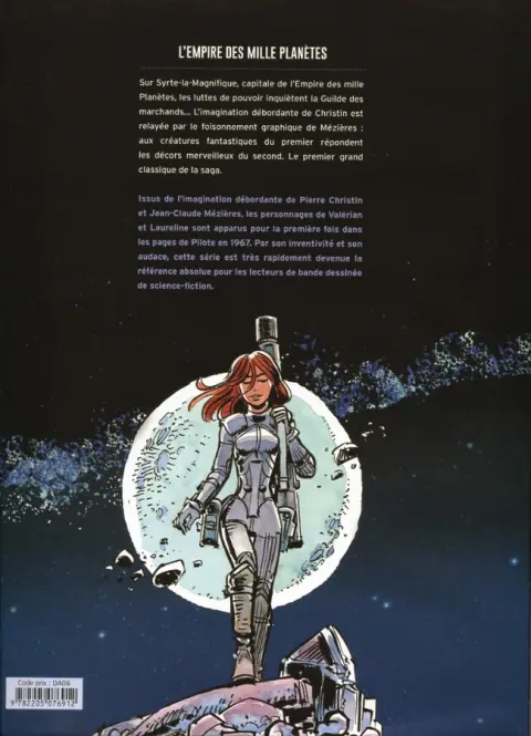 Verso de l'album Valérian Tome 2 L'empire des mille planètes