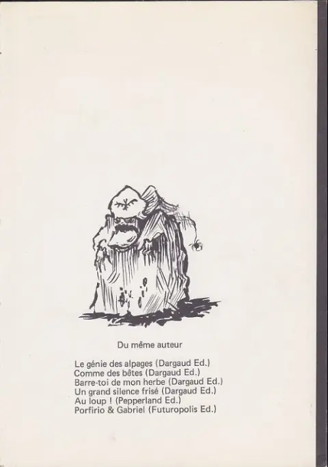 Verso de l'album Vingt dieux c'est le synode