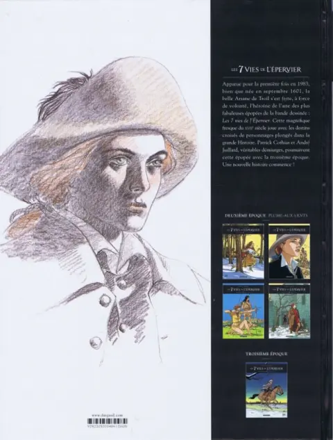 Verso de l'album Les 7 Vies de l'Épervier Troisième époque Tome 1 Quinze ans après