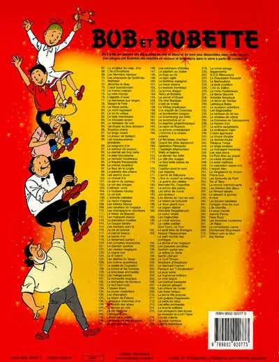 Verso de l'album Bob et Bobette Tome 271 Big mother