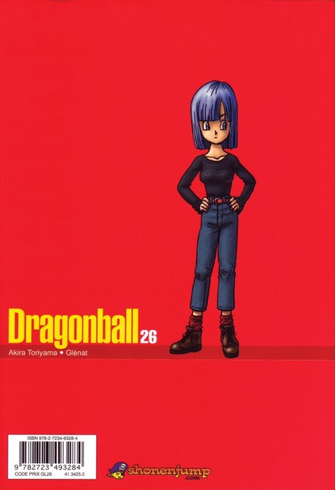 Verso de l'album Dragon Ball 26