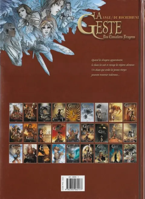 Verso de l'album La Geste des Chevaliers Dragons Tome 26 Nous ne nous reverrons jamais