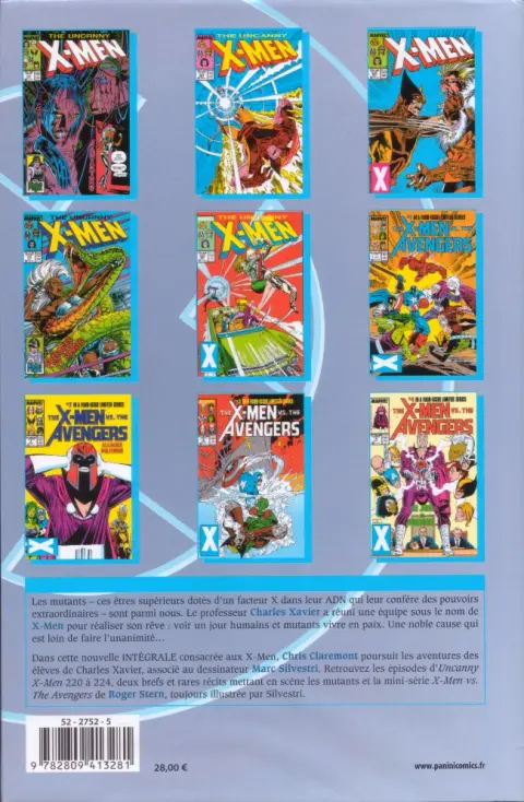 Verso de l'album X-Men L'intégrale Tome 18 1987 (II)