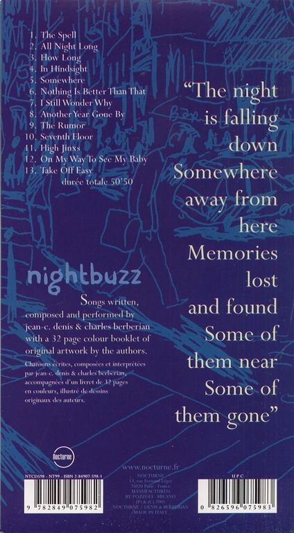 Verso de l'album BD Music The Spell nightbuzz