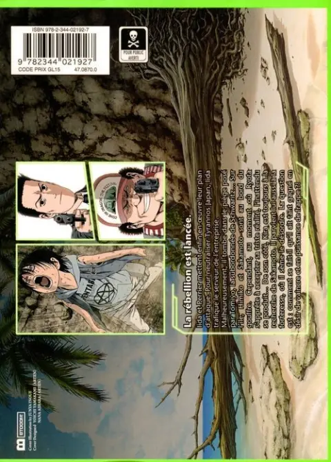 Verso de l'album Btooom ! 21