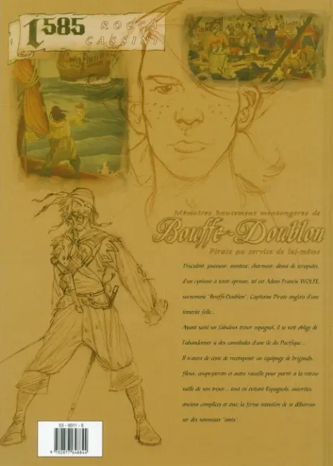 Verso de l'album Bouffe-Doublon Tome 1 Le trésor de la Madre de Dios