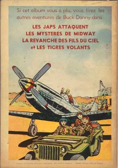 Verso de l'album Buck Danny Tome 5 Dans les griffes du Dragon Noir