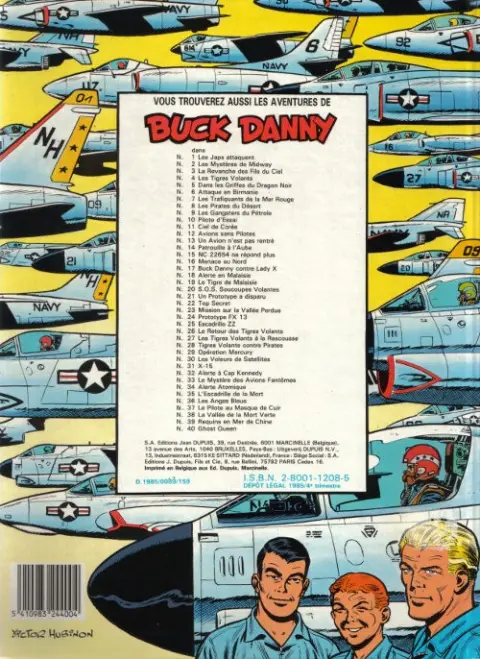 Verso de l'album Buck Danny Tome 12 Avions sans pilotes