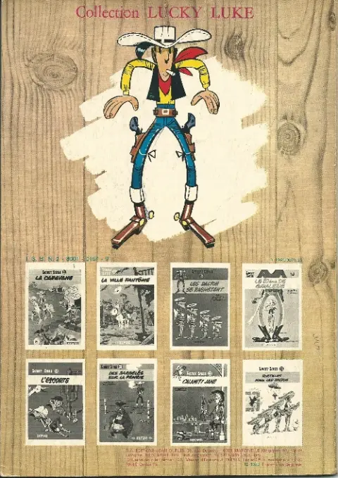 Verso de l'album Lucky Luke Tome 28 l'escorte