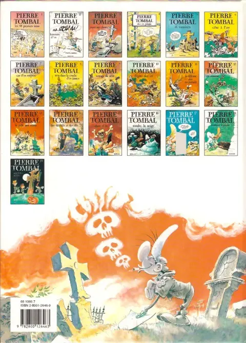 Verso de l'album Pierre Tombal Tome 16 Tombe, la neige