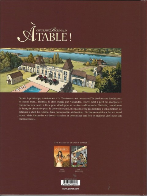 Verso de l'album Châteaux Bordeaux - À table ! Tome 2 Le second