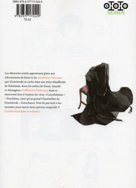 Verso de l'album Bungô Stray Dogs 13