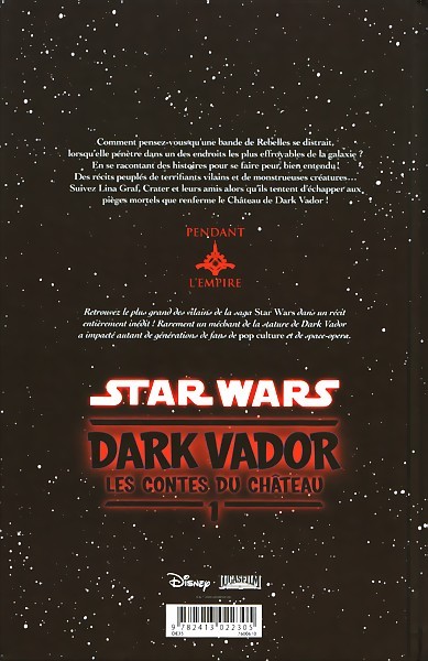 Verso de l'album Star Wars - Dark Vador : les contes du château Tome 1
