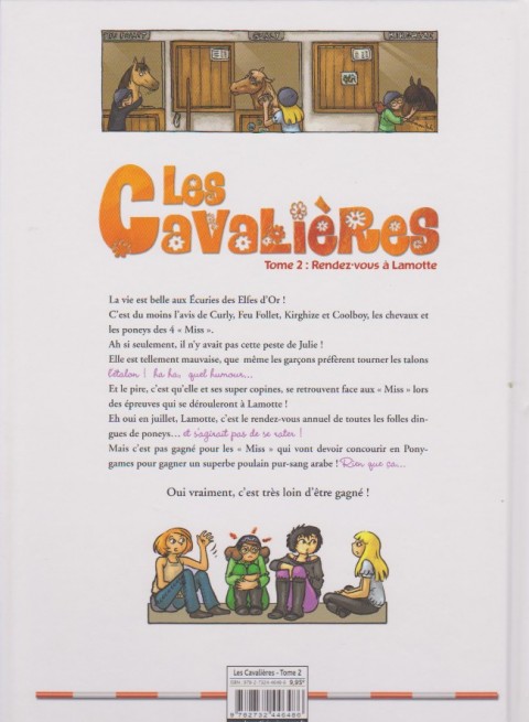 Verso de l'album Les Cavalières Tome 2 Rendez-vous à Lamotte