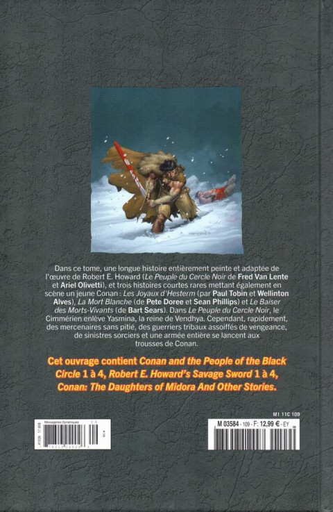Verso de l'album The Savage Sword of Conan - La Collection Tome 109 Le Peuple du Cercle noir