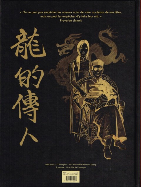 Verso de l'album China Li Tome 2 L'Honorable Monsieur Zhang