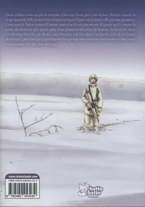 Verso de l'album Neige d'amour Quand la neige m'appelle