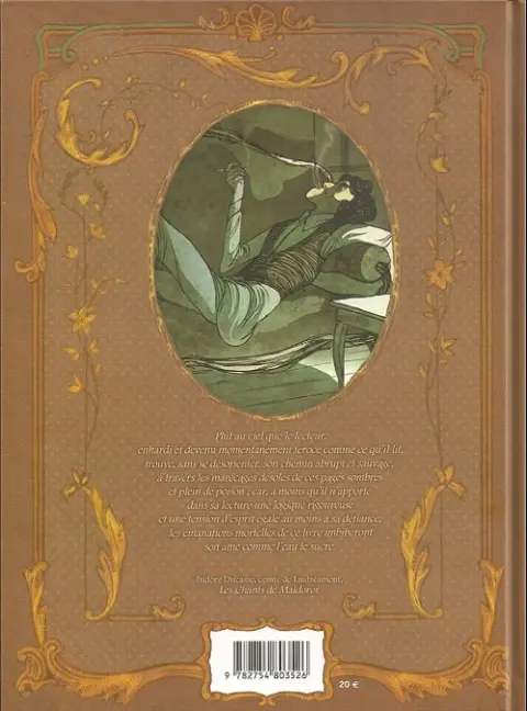 Verso de l'album La Chambre de Lautréamont