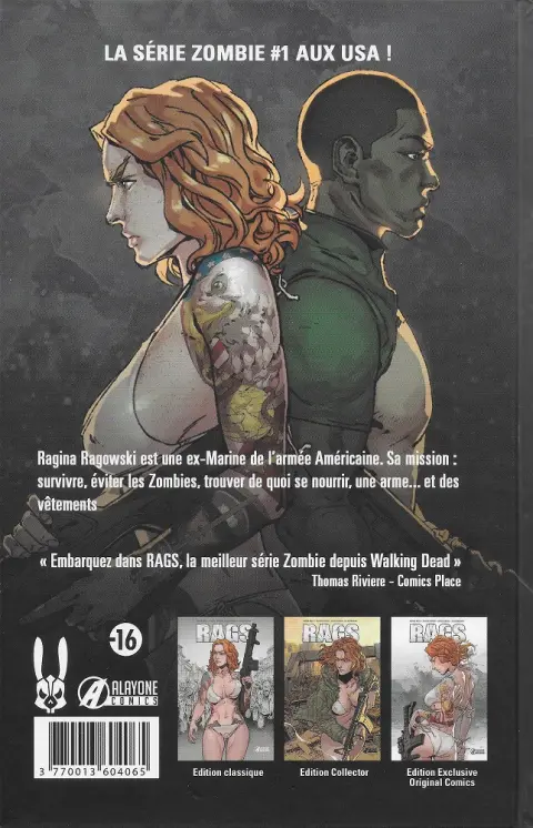 Verso de l'album Rags 1