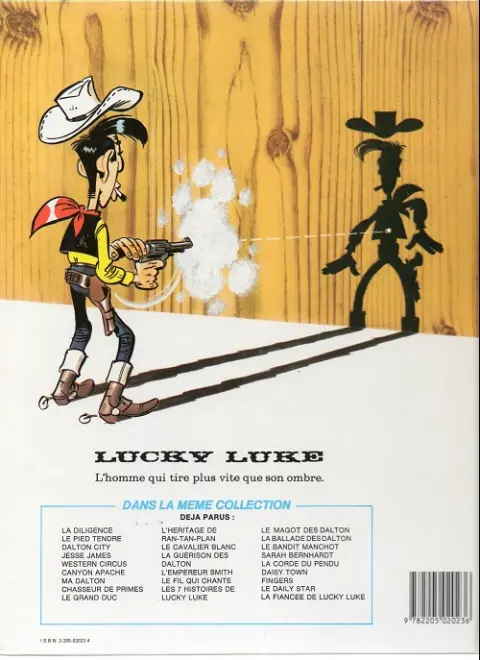 Verso de l'album Lucky Luke Tome 49 La corde du pendu et autres histoires