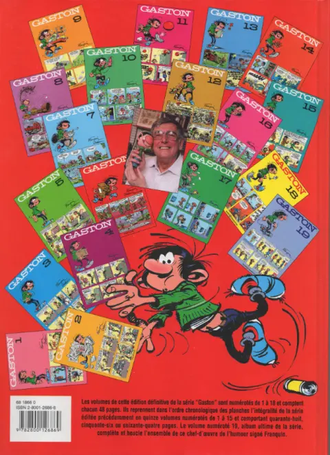 Verso de l'album Gaston Tome 6