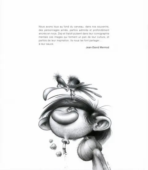 Verso de l'album Quelques héros de la bande dessinée