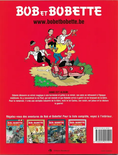 Verso de l'album Bob et Bobette Tome 105 Le roi boit